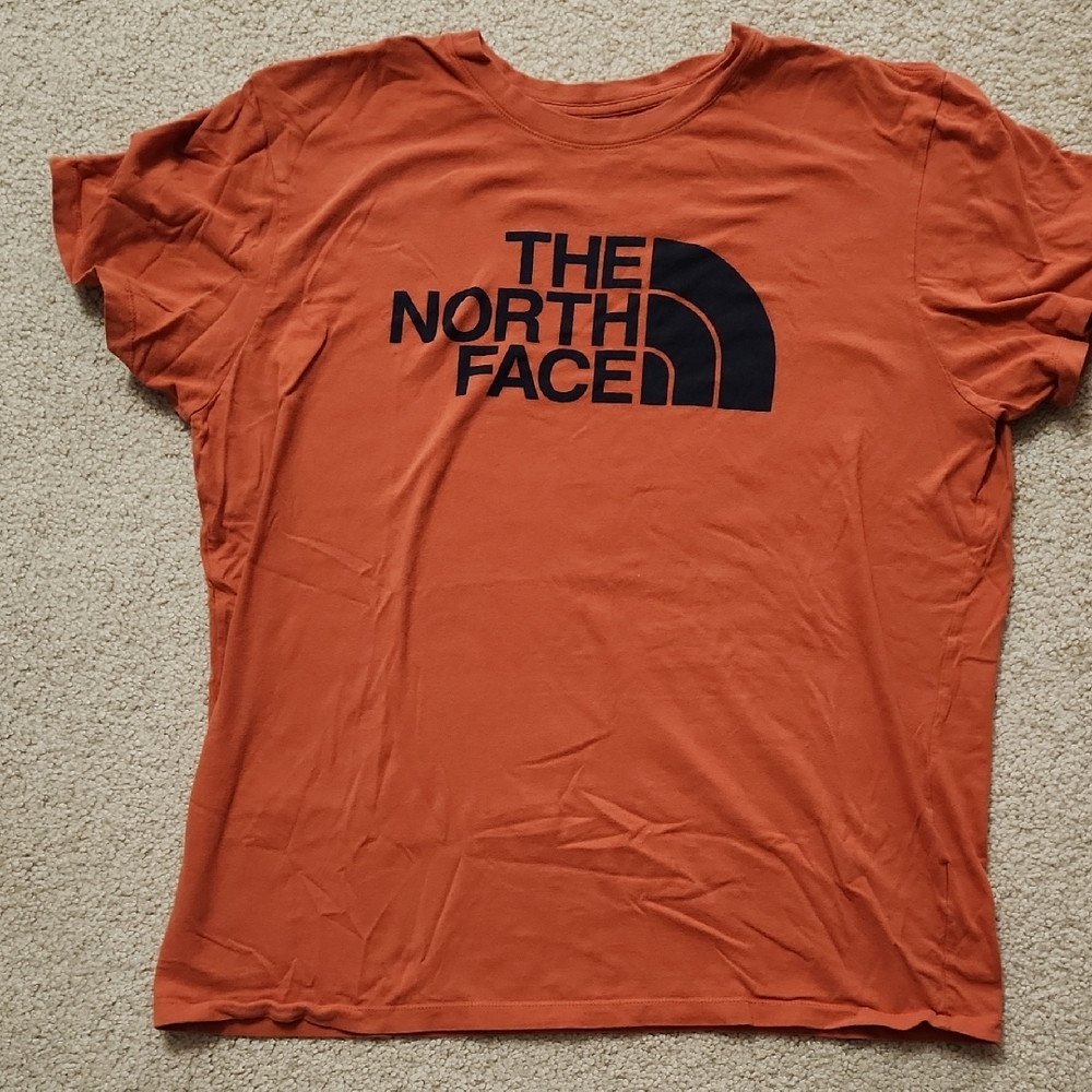 The North Face Burnt Orange Tee with Black Logo